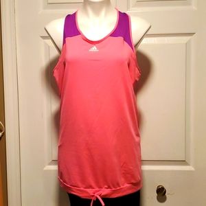 Adidas ClimaCool Response Women's Pink/Purple Workout Tank Top - Size Large